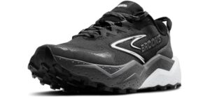 Brooks Women’s Caldera 8 Ultra Trail Running Shoe - Black/Blackened Pearl/White - 9 Medium