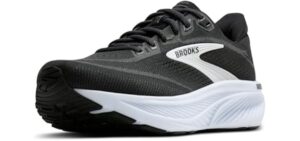 Brooks Men’s Ghost 18 Neutral Running & Walking Shoe - Black/Grey/White - 14 Medium