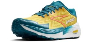 Brooks Men's Catamount 4 Speed Trail Running Shoe - Quince/Celestial/Neo Ember - 10.5 Medium