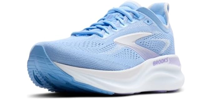 Brooks Women’s Adrenaline GTS 26 - Cornflower/Silver/Purple - 9 Wide