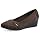 CLIFFS BY WHITE MOUNTAIN Women's Bowie Cushioned Ballet Wedge Heel, Brown/Nylon, 8.5 M