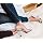 Cape Robbin Maria-2 Clear Chunky Block High Heels for Women, Transparent Strappy Open Toe Shoes Heels for Women - Rose Gold Size 9