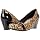 Clarks Womens Flores Poppy Pump, Tan Leopard Suede, 6.5