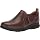 Clarks womens Un Adorn Zip Sneaker, Dark Brown Leather/ Suede Combi, 6 US
