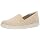 Clarks Women's Step Glow Slip Loafer Flat, Soft Gold Canvas, 110 M US