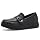 Clarks Women's Zylah Vine Loafers, Black Leather, 7.5