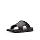 Clarks Collection Men's Walkford Band Slide Sandal, Black Leather, 7 Medium US