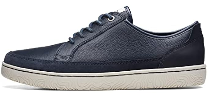 Clarks Collection Men's Hodson Lace Sneaker, Navy Leather, 11 Medium US