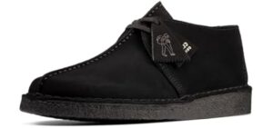 Clarks Men's Desert Trek Black Suede 9.5 Medium