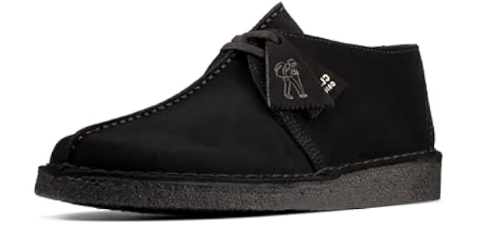 Clarks Men's Desert Trek Black Suede 9.5 Medium