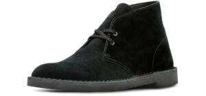 Clarks Collection Mens Bushacre 2 Ankle Boots, Black Suede, 11 Medium US
