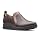 Clarks womens Un Adorn Zip Sneaker, Dark Brown Leather/ Suede Combi, 6 US