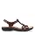 Clarks Women's Laurieann Kay Flat Sandal, Tan Leather, 8.5