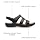 Clarks Women's Laurieann Vine Flat Sandal, Black Leather, 6 Medium US