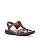 Clarks Women's Laurieann Kay Flat Sandal, Tan Leather, 8.5