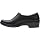 Clarks Women's Angie Holly Casual Shoes, Black Leather, 8 Wide | Soft Leather Construction, Foam Cushioned Footbed, Easy Hook-and-Loop Fit, Lightweight EVA Sole