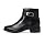 Clarks Women's Maye Grace Fashion Boot, Black Leather, 7.5 Medium US