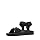 Clarks Collection Men's Wesley Trail Flat Sandal, Black Synthetic, 11 Medium US