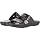 Crocs Unisex Classic Two-Strap Slide Sandals, Black, 6 Women/4 Men