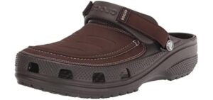 Crocs Men's Yukon Vista II LiteRide Clogs, Espresso/Mushroom, 11 Men