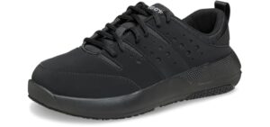 Crocs Men's On The Clock Work Sneakers, Triple Black, 10 Men