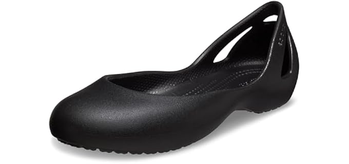 Crocs Women's Kadee Ballet Flats, Black, 7