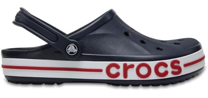 Crocs Unisex-Adult Bayaband Clogs, Navy/Pepper, 8 Men/10 Women
