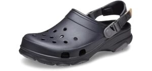Crocs Unisex All Terrain Clog, Black, Women 13, men 11