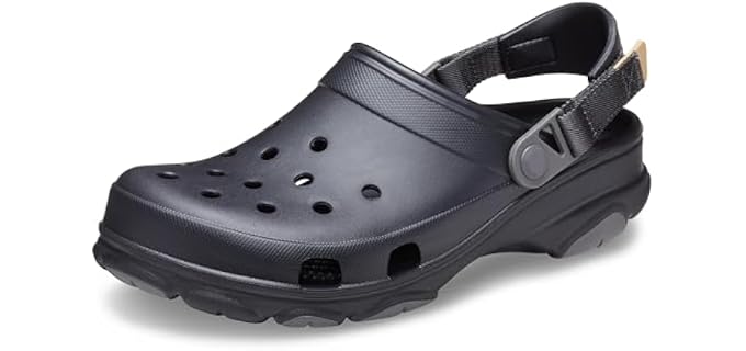 Crocs Unisex All Terrain Clog, Black, Women 13, men 11