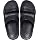 Crocs Unisex Classic Two-Strap Slide Sandals, Black, 6 Women/4 Men