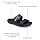 Crocs Unisex Classic Two-Strap Slide Sandals, Black, 6 Women/4 Men