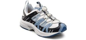 Dr. Comfort Refresh Women's Therapeutic Diabetic Extra Depth Shoe: White/Blue 8.5 X-Wide (E-2E)