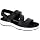 Drew Shoe Olympia Women's Therapeutic Diabetic Extra Depth Sandal Shoe: Black/Pearlized 8 Wide (D) Adjustable