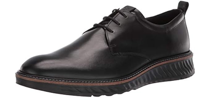 ECCO Men's ST1 Hybrid Plain Toe Shoe, Black Smooth, 43 M EU (9-9.5 US)