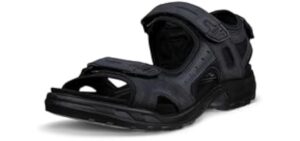 ECCO Men's Yucatan Sport Sandal, BLACK/BLACK, 9-9.5