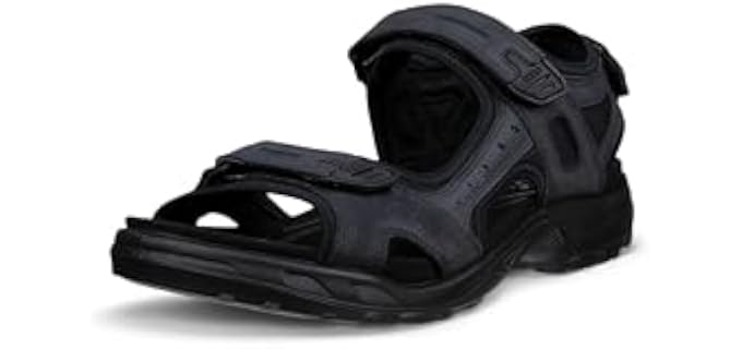 ECCO Men's Yucatan Sport Sandal, BLACK/BLACK, 9-9.5