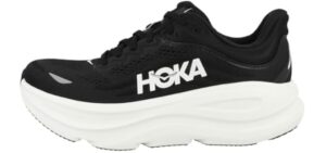 Hoka Women's Bondi 9 Black/White 8.5 Medium