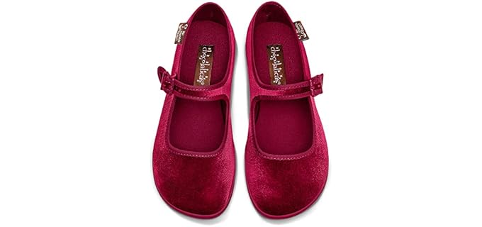 Hot Chocolate Design Chocolaticas Red Wine Women's Mary Jane Flat Multicoloured HCD 40