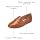 JENN ARDOR Loafers for Women Flats Shoes Womens Penny Loafers Slip On Pointed Toe Comfortable Office Work Driving Flats Fashion Dress Shoes for Women Brown