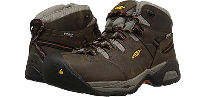 KEEN Utility Men's Detroit XT Mid Height Soft Toe Waterproof Work Boots