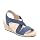 LifeStride womens Mexico Wedge Sandal, Navy, 7.5 US