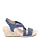 LifeStride womens Mexico Wedge Sandal, Navy, 7.5 US