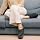LongBay Women's Furry Memory Foam Diabetic Slippers Comfy Cozy Arthritis Edema House Shoes (11 B(M), Black)