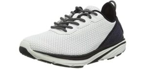 MBT Women's Gadi Lace Up Active Fitness Walking Shoe, Black/White Size 7