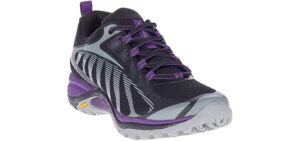 Merrell mens Siren Edge 3 Hiking Shoe, Black/Acai, 12 US | The Siren Edge 3 Hiking Shoe keeps you sure-footed on any terrain
