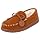 Minnetonka Men's Pile Lined Hardsole Slipper, Brown, 10 M US