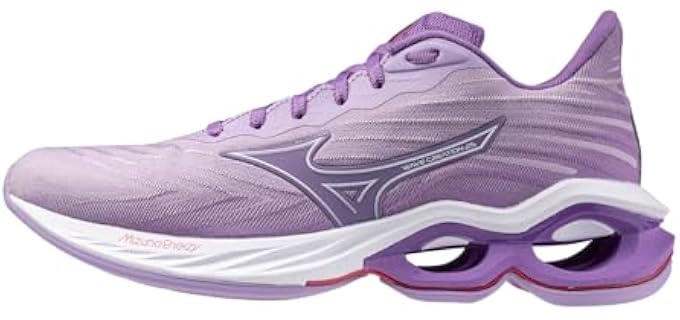 Mizuno Women's Wave Creation 25 SSW Running Shoe | Neutral Running Shoe | Crocus Petal-White