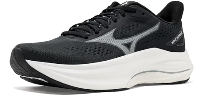 Mizuno Women's Wave Inspire 22 Running Shoes, Black-Ultimate Grey US Womens 9.5