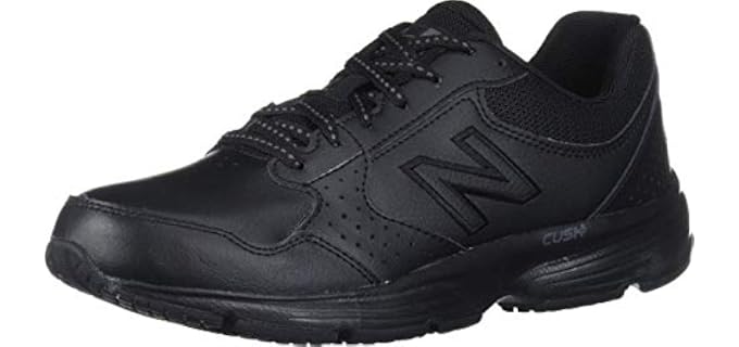 New Balance Women's 411 V1 Walking Shoe, Black/Black, 5