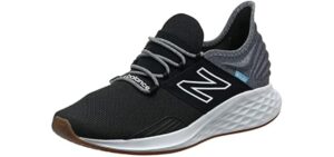 New Balance Men's Fresh Foam Roav V1 Sneaker, Black/Light Aluminum, 10.5